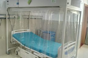 2018.7.25江苏无锡层流消毒床罩-层流床安装案例展示